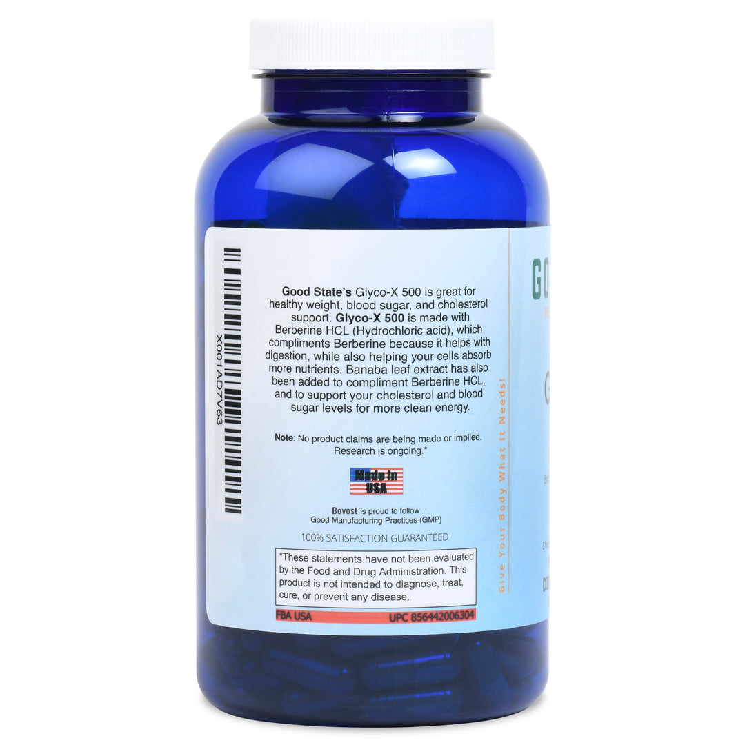 Bovost - Glyco-X 500 with Berberine HCL Supplement