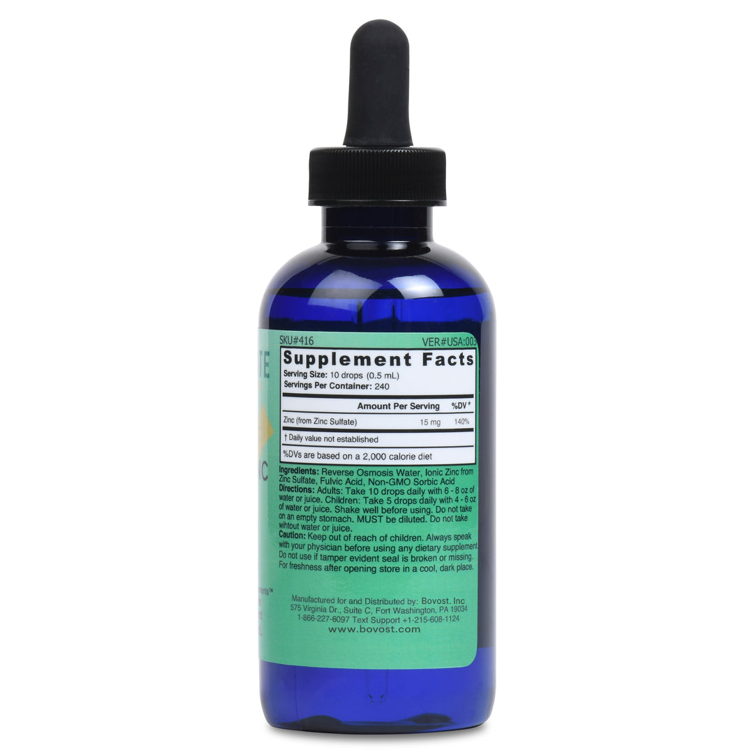 Bovost - Liquid Ionic Zinc Plus Ultra Concentrate - 4 fl oz