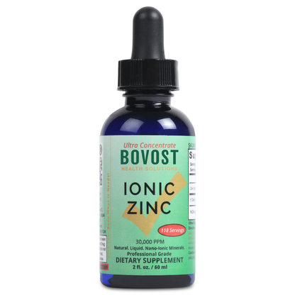 Liquid Ionic Zinc Ultra Concentrate by Bovost for Immune Support | No-GMO Pure Dietary Supplement | Vegan and Children Safe | 2 fl oz 118 Servings
